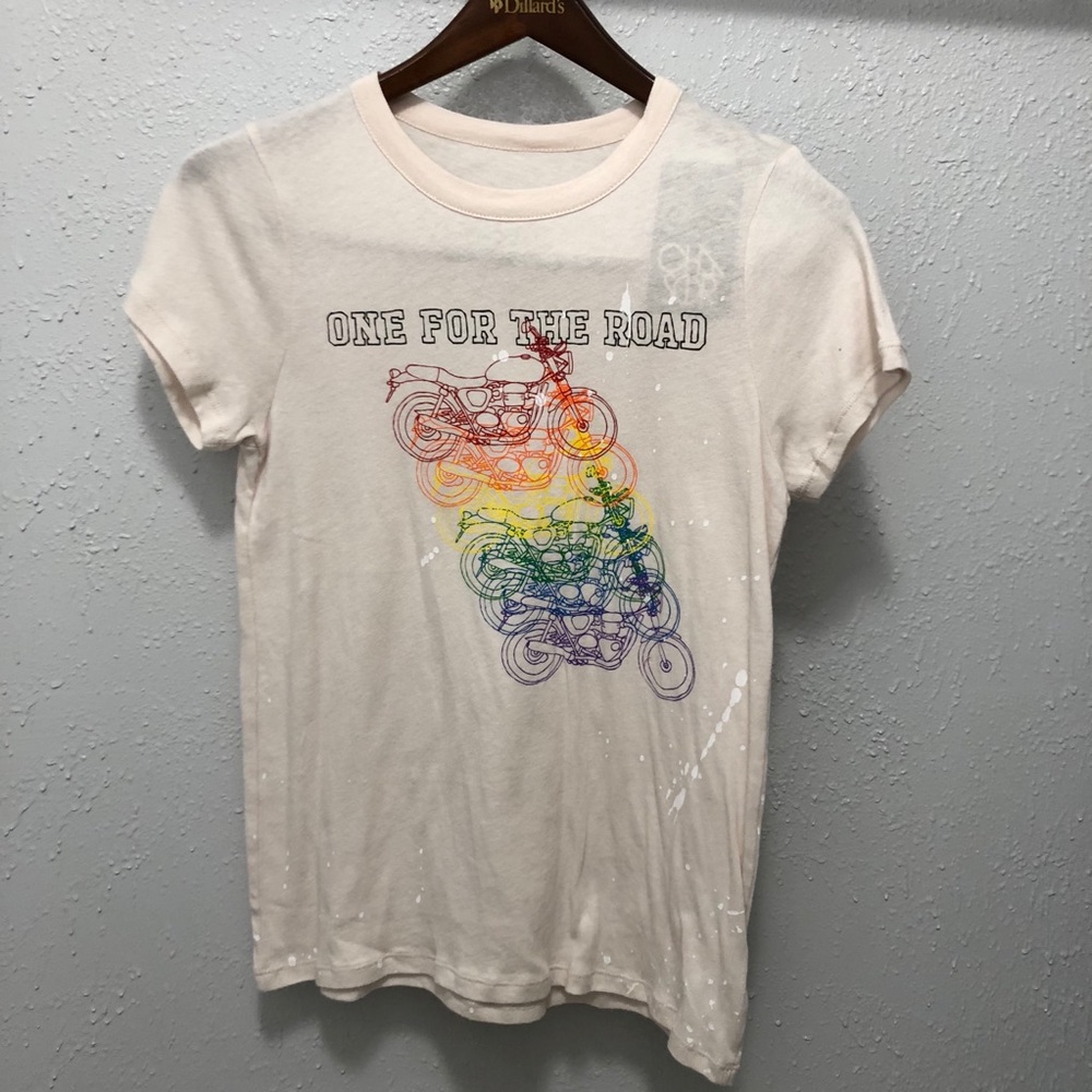 Chaser Motorcycle graphic cream multicolored Tee